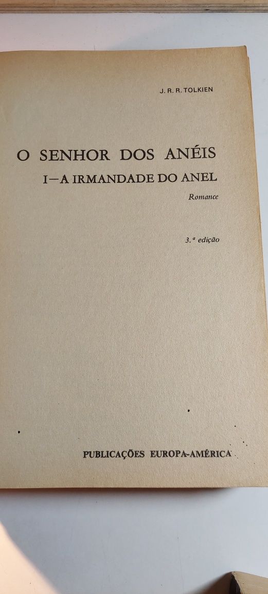 O Senhor dos Anéis - Tolkien (3ª edição) | Volumes I, II e III