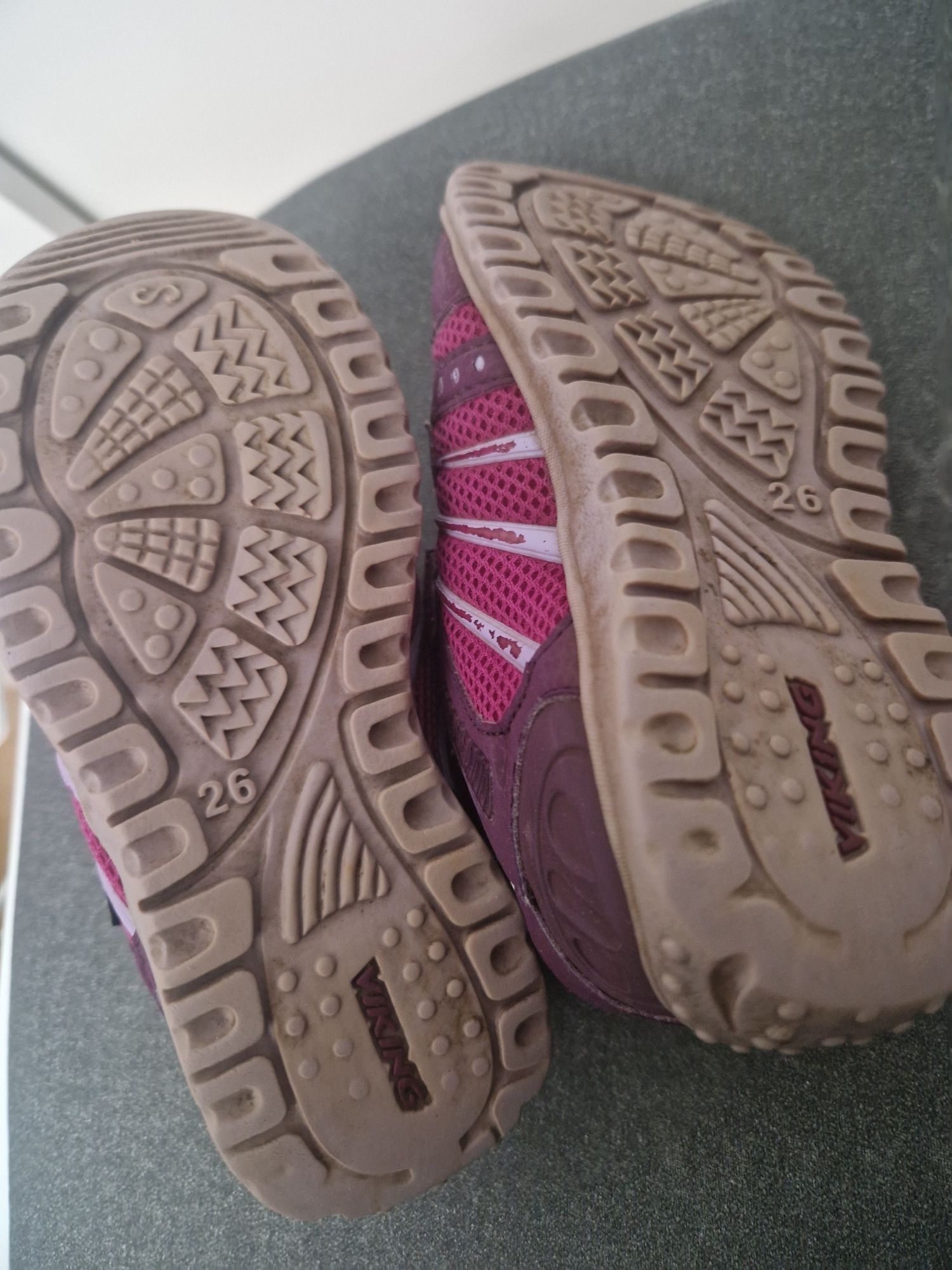 Buty dziewczęce sneakersy Viking r. 26 - 16 cm różowe fioletowe dzieci