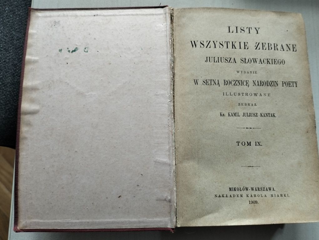 Listy zebrane wszystkie Juliusza Słowackiego