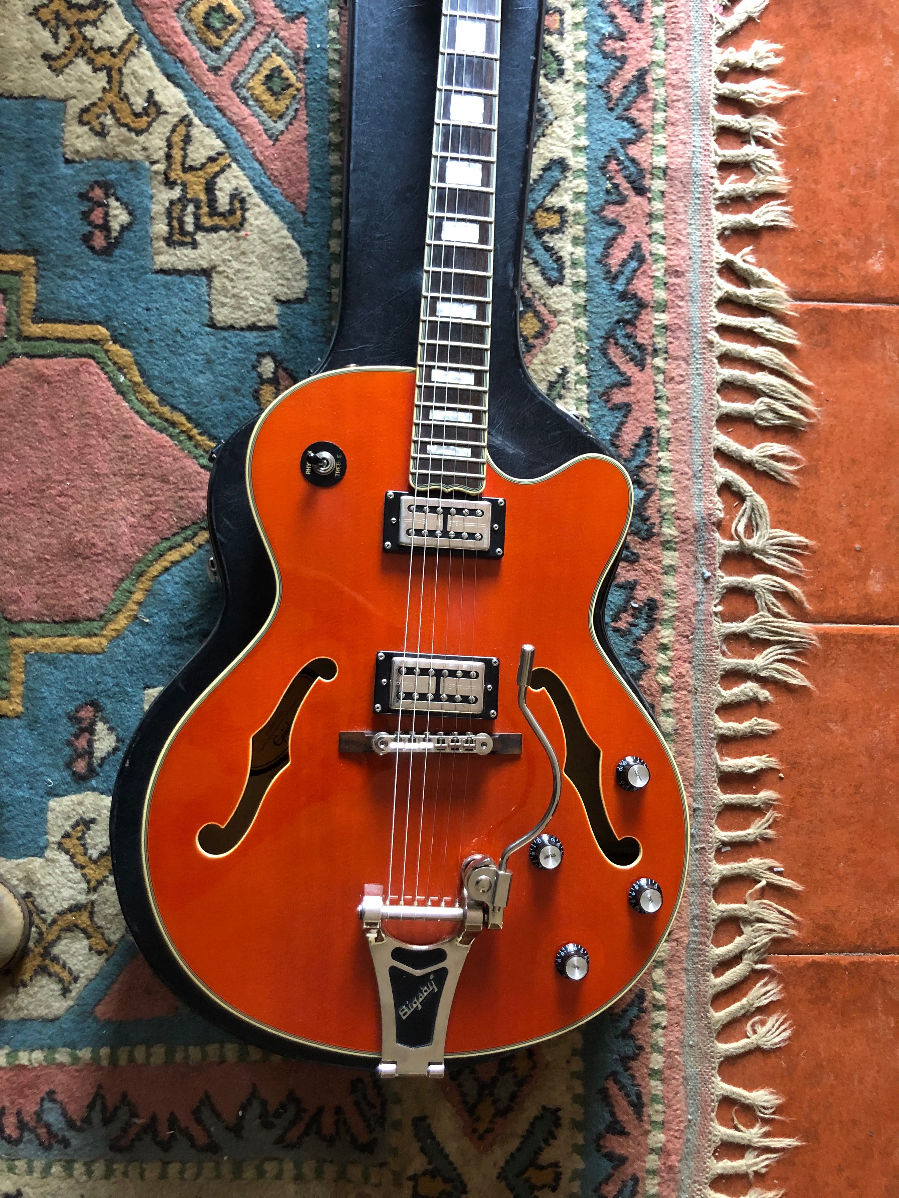 Epiphone Emperor Swingster Orange Sunrise
