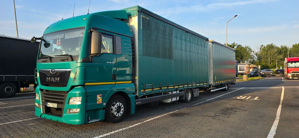 MAN TGX  MAN TGX 18.420 (Retarder) Przyczepa Redos (przejazdowy,tandem,jumbo)