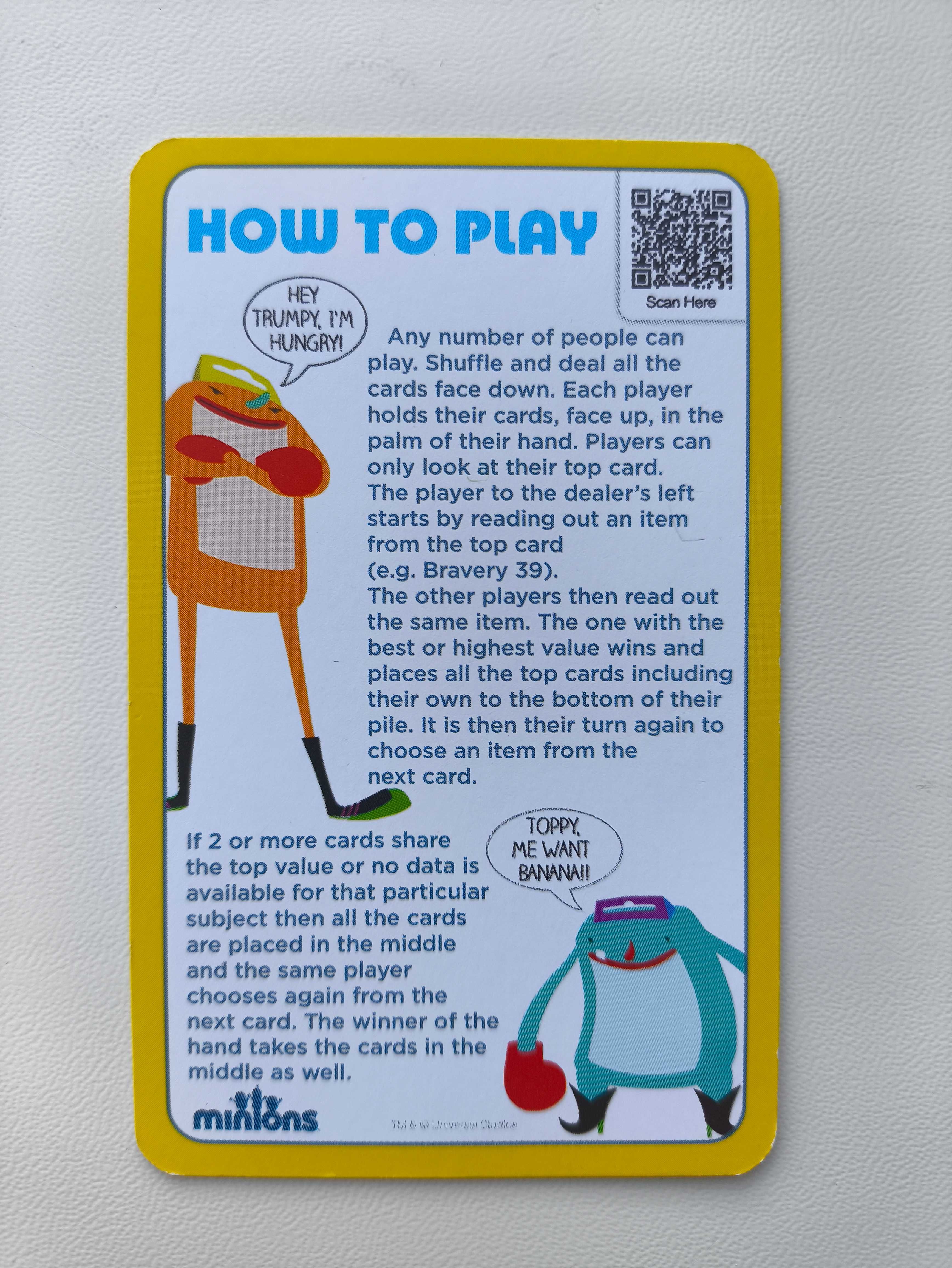 Настільна гра Top Trumps Minions