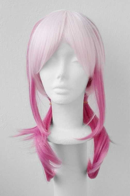 Inori Guity Crown różowa peruka wig cosplay ombre gradient