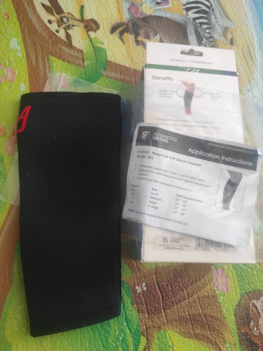 Наколінники, пов'язка для фіксації голені