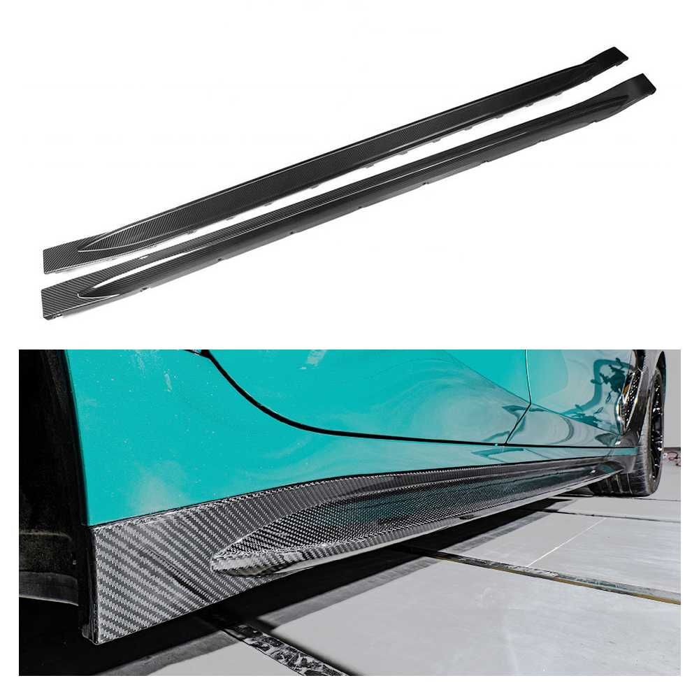 Dokładki Listwy Pod Progi OEM STYLE BMW G80 G81 CARBON