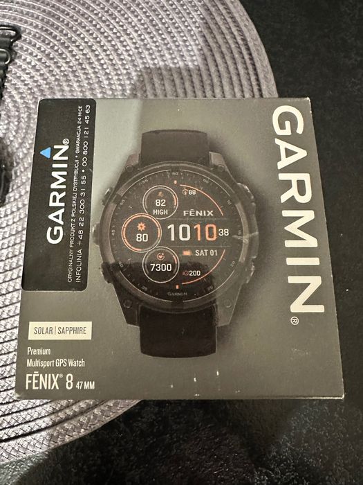 Garmin Fenix 8, 47 mm, Solar, Sapphire + akcesoria