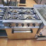 Fogão Junex a gás com 4 queimadores e forno (800x750x850mm)
