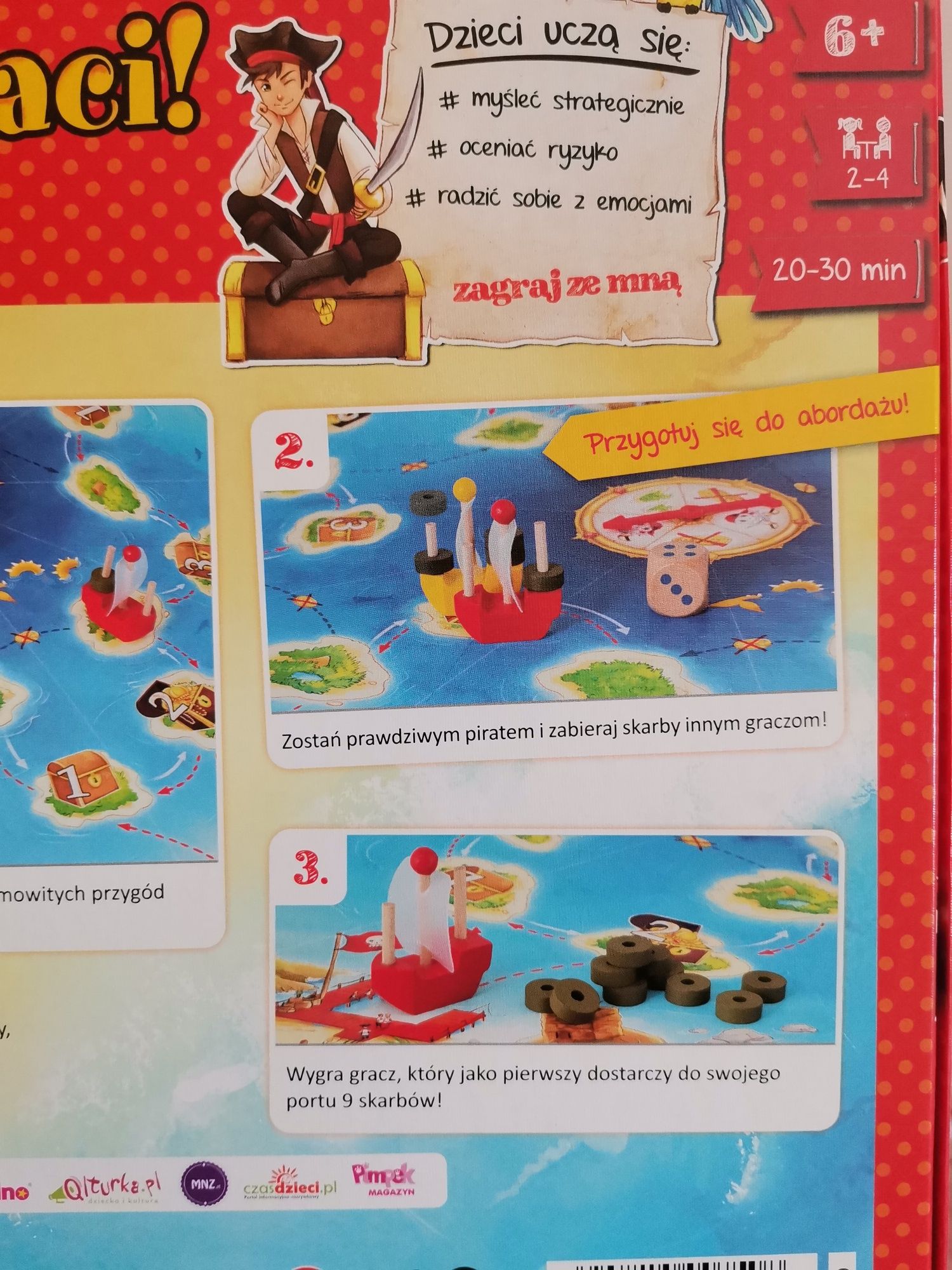 Gra planszowa rodzinna Egmont Ahoj Piraci