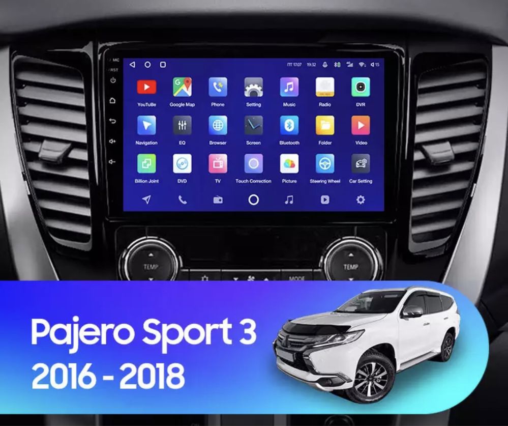 Штатная магнитола Mitsubishi Pajero Sport 3(2016-2018)