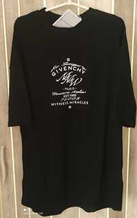 Nowy męski czarny t-shirt koszulka Givenchy Paris XL