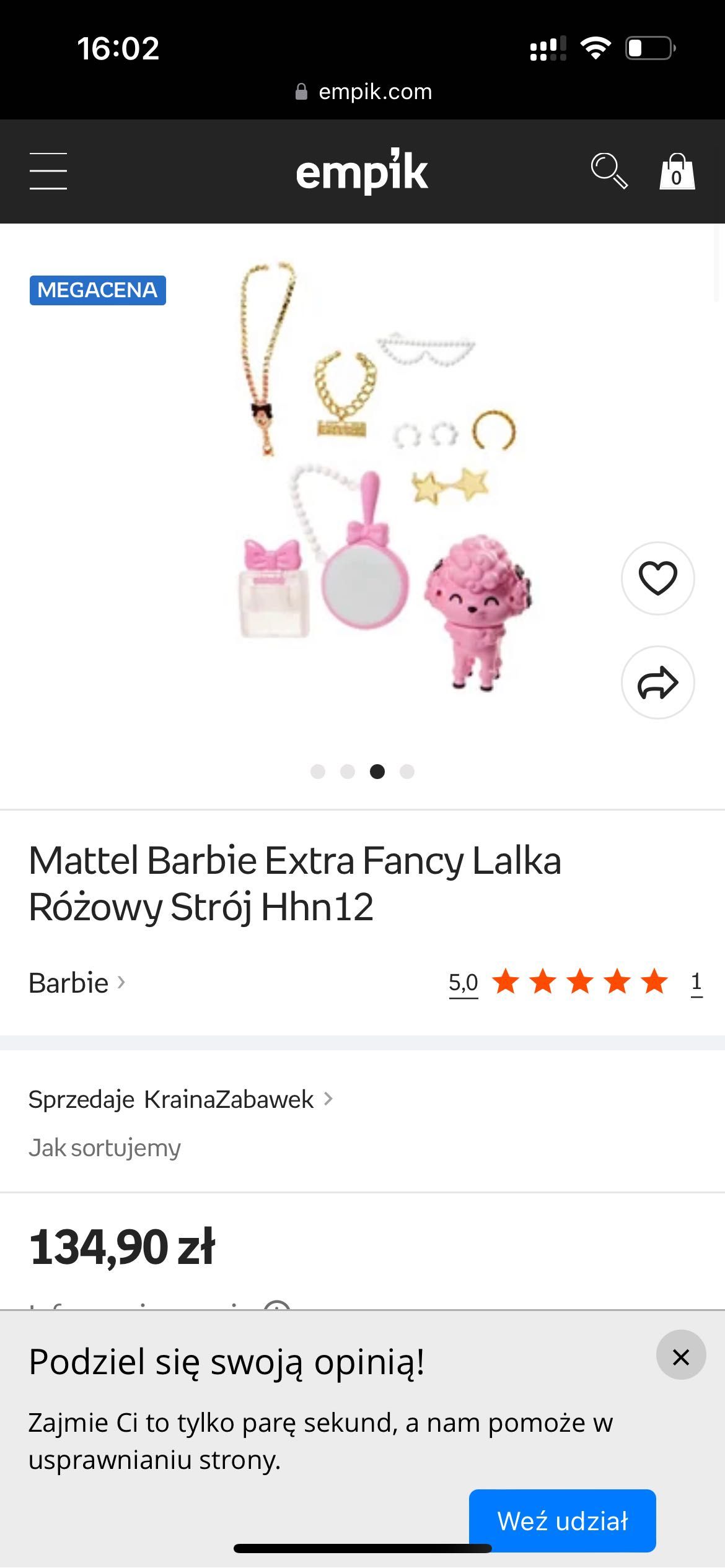 Lalka Barbie Extra Fancy różowa