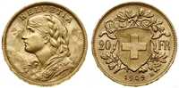 20 franków szwajcarskich 1909 zloto