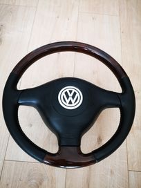 Kierownica VW Golf 4 Bora Jetta Passat skóra drewno