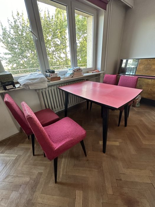 Zestaw mebli PRL vintage z Kalwarii Zebrzydowskiej art deco