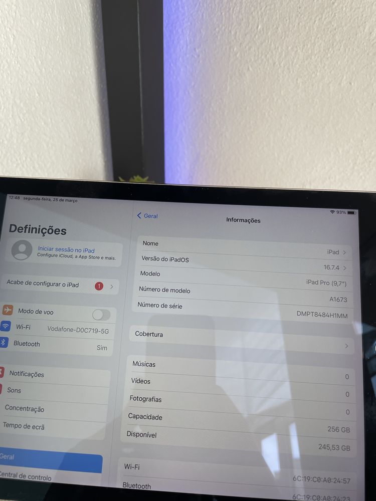 Ipad Pro 256GB como novo