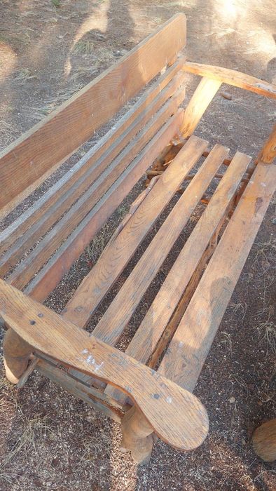 Zestaw tarasowy ogrodowy dębowy stół ławy - sofy fotele