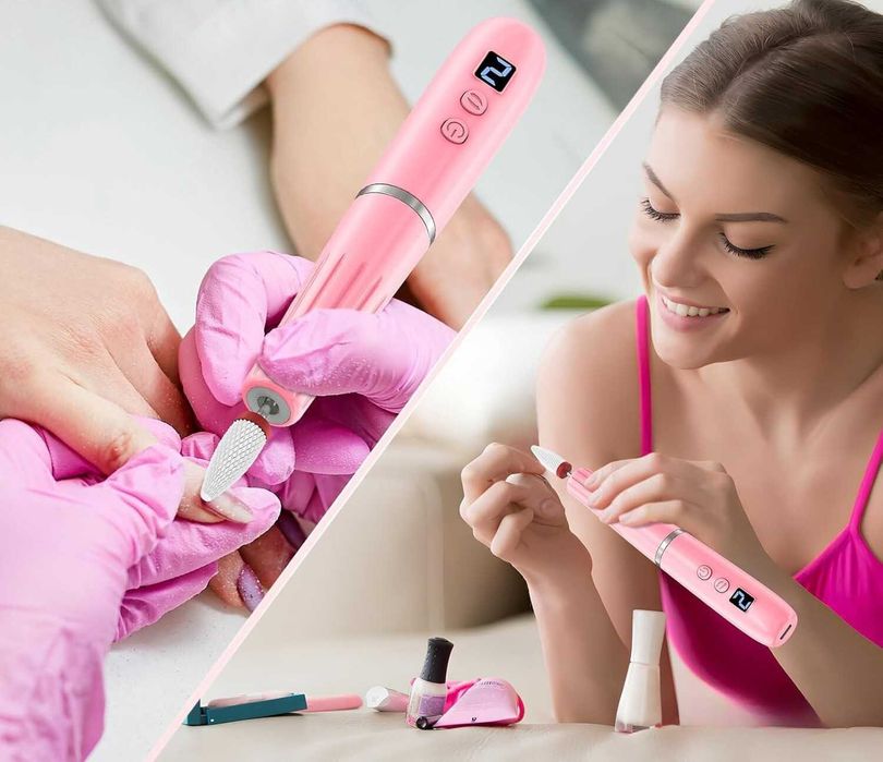 Frezarka Do Paznokci Manicure Pedicure Profesjonalna Bezprzewodowa