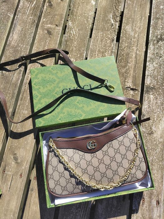 Bolsa Gucci Castanha