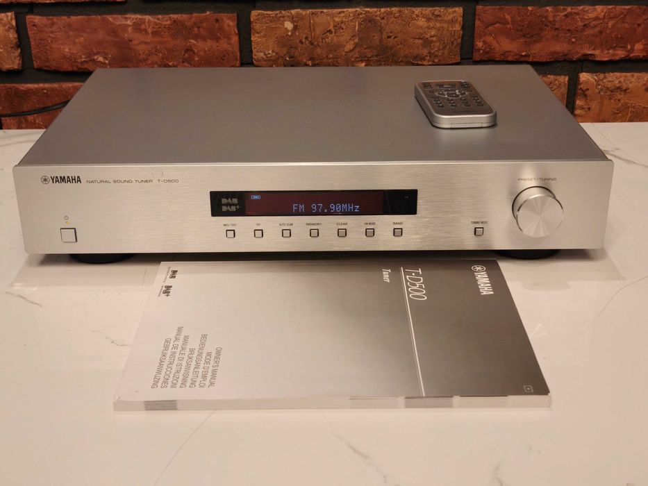 YAMAHA T-D500 ! DAB+ ! Rzadki tuner radiowy ! Pilot ! Instrukcja