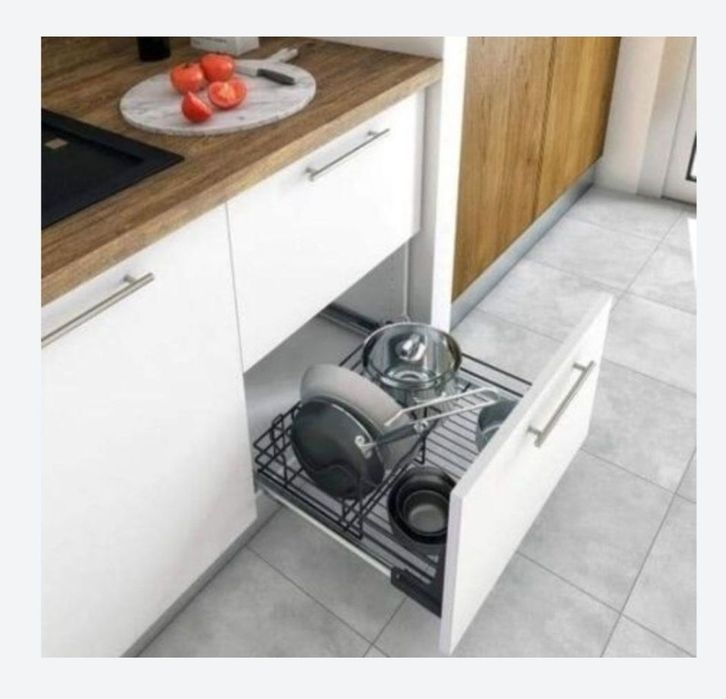 Kosz cargo do szafki 60 segregacja naczyń patelnie