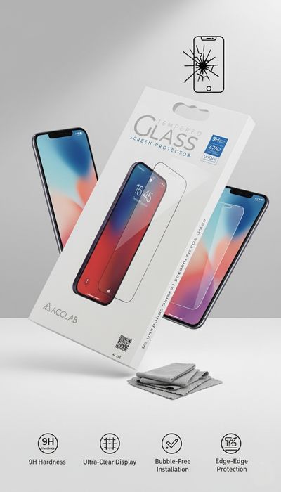 Захисне скло ACCLAB Full Cover Tempered Glass (9H, 2.75D, UHD 4K)