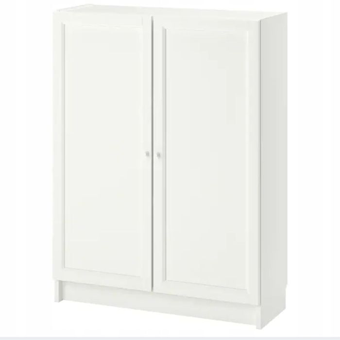 IKEA BILLY OXBERG Regał drzwi biały 80x30x106 cm