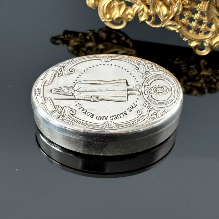 Srebrna szkatułka lustrzanka okolicznościowa - srebro próby 925