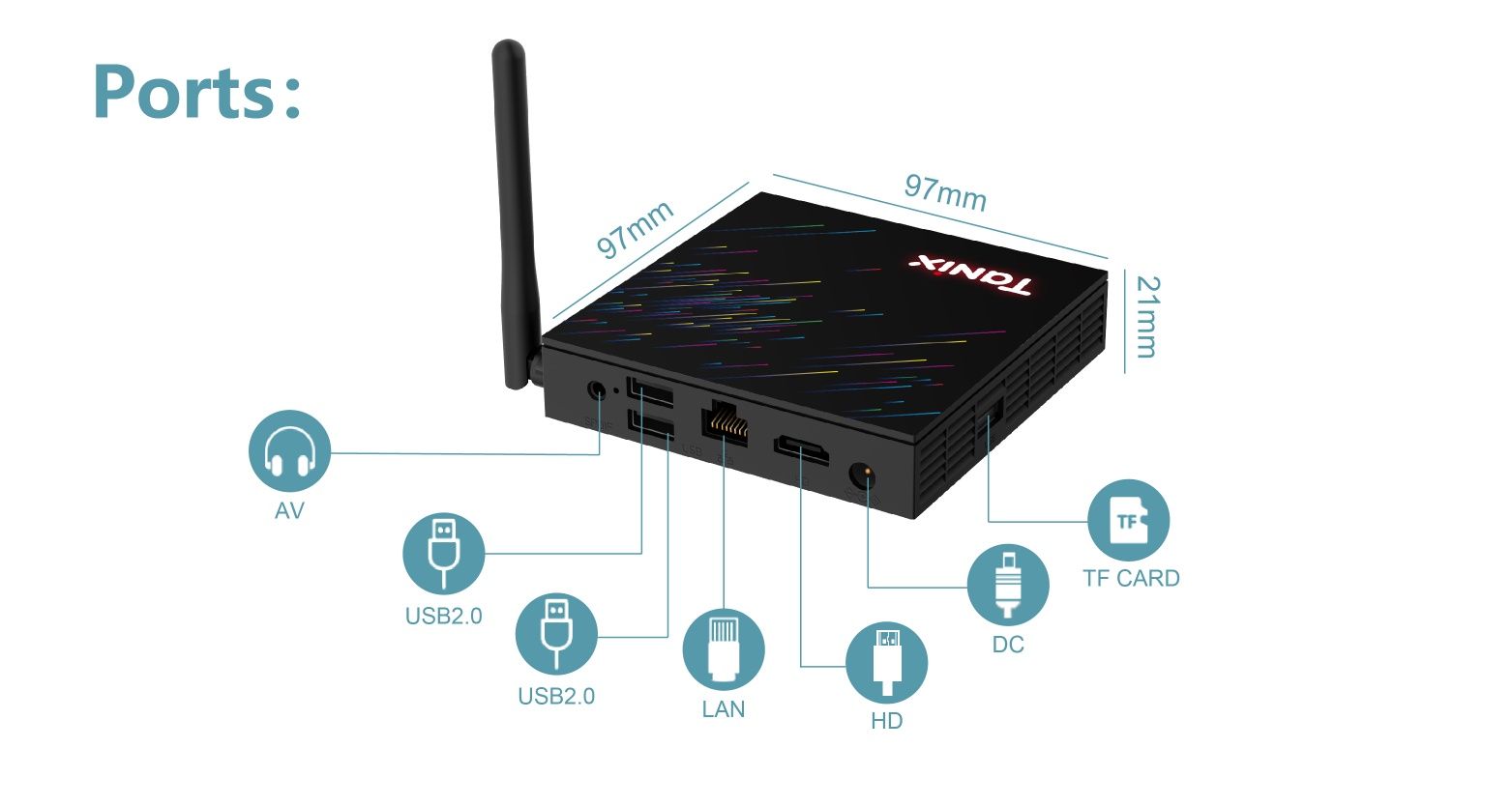 Smart TV Box Tanix TX68 H618 4GB/32GB Android 14