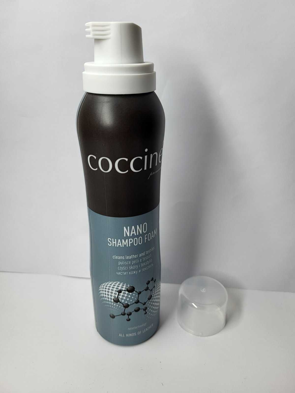 Шампунь пенка для очистки кожи замши текстиля Coccine Nano Shampoo