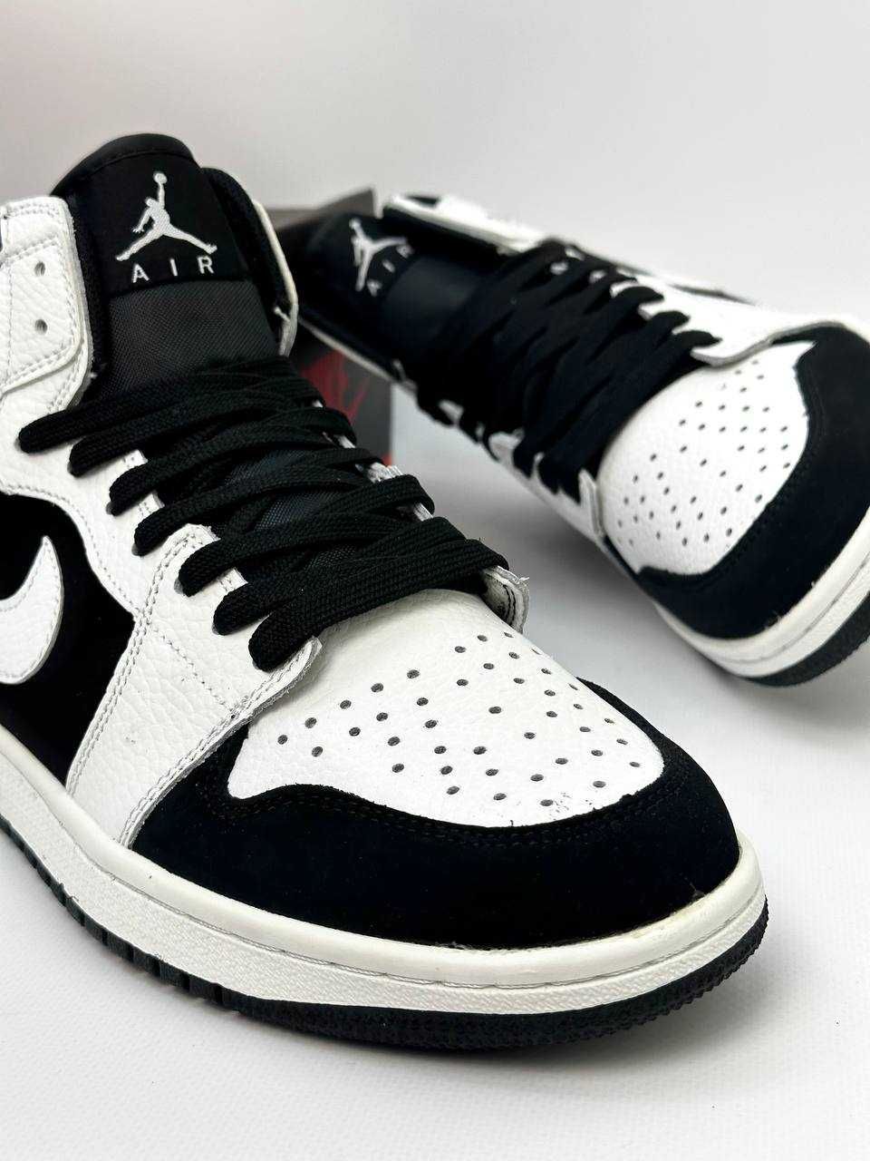 Кросiвки Nike Air Jordan 1 OG (white/black) натуральна шкiра