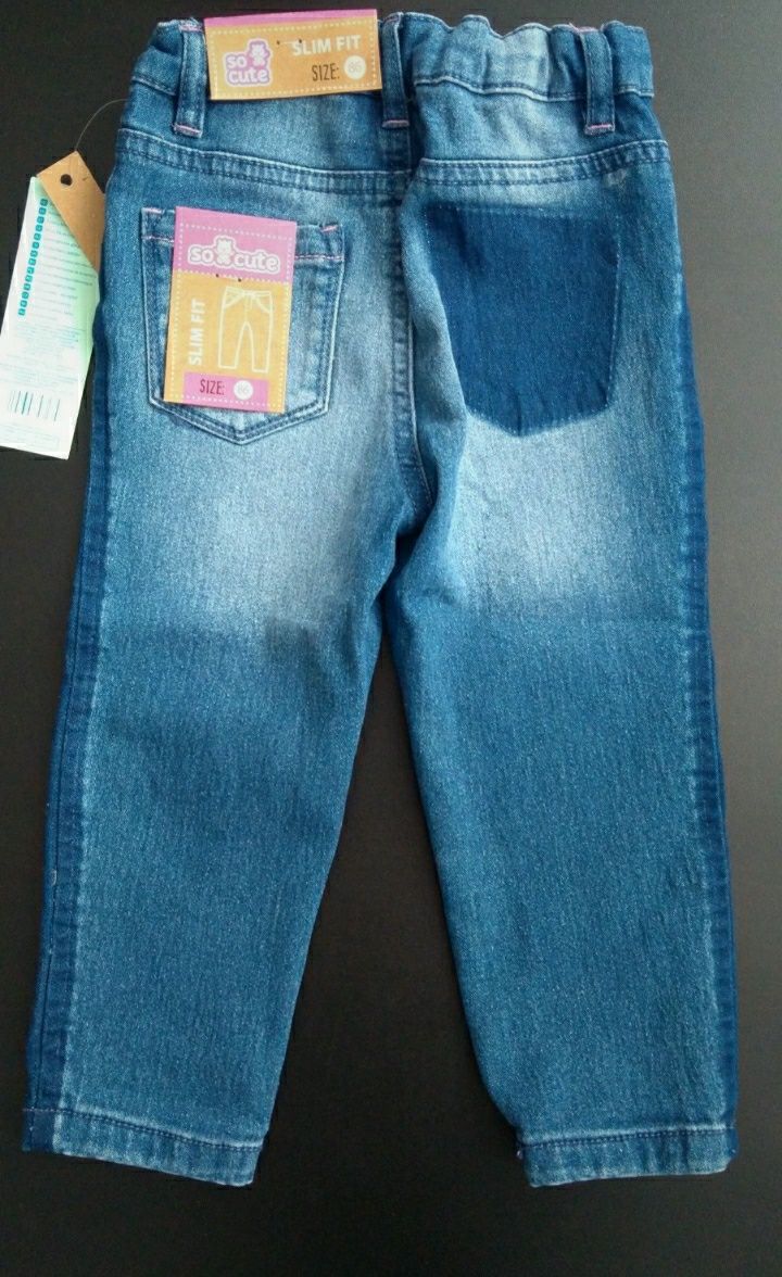 Spodenki jeansowe dla dziewczynki Rozmiar 86 cm