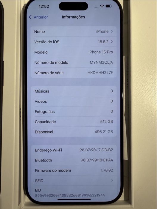 iPhone 16 Pro black titanium 512GB