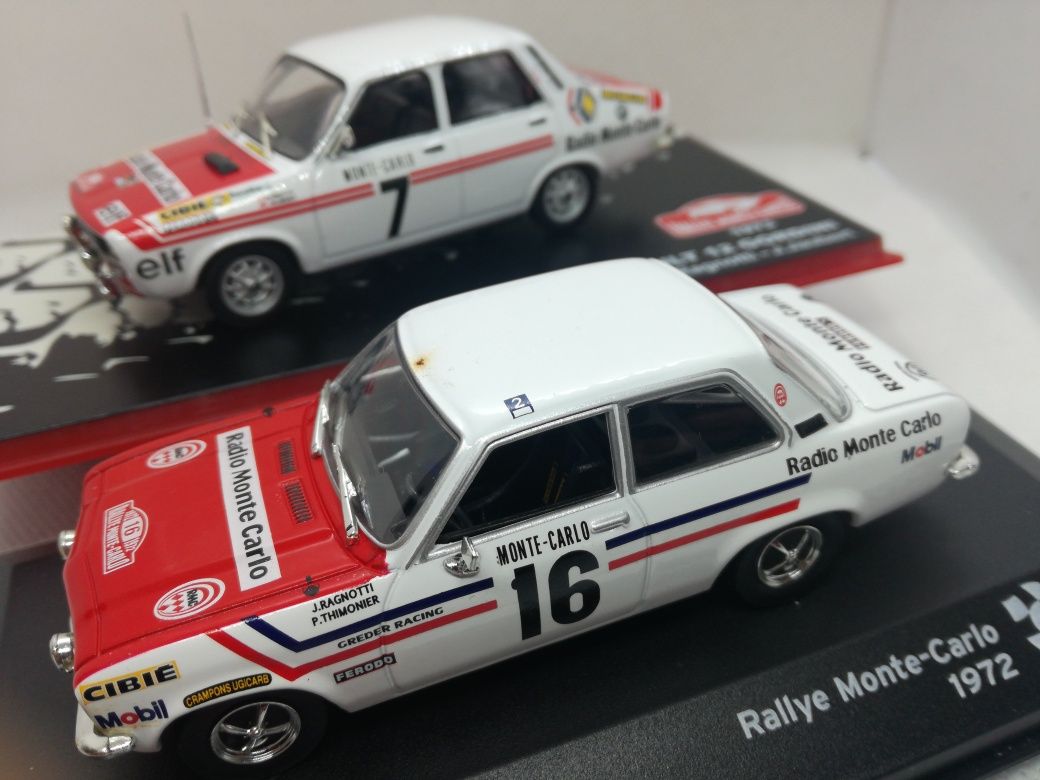 vN.3 Equipa Radio Monte Carlo Miniaturas 1/43 anos 73 e 73 Raganotti e