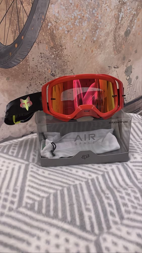 GOGLE FOX AIRSPACE DKAY - spark fluo red os