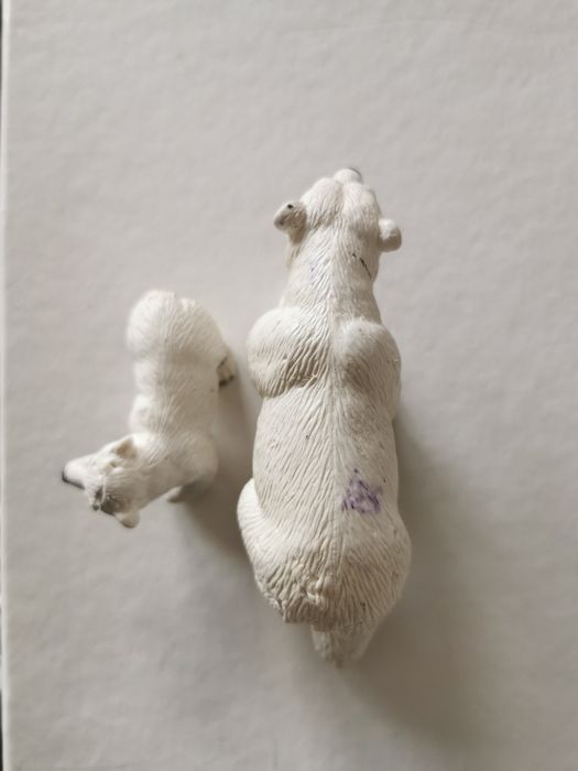 Niedźwiedź polarny 14800 i mały niedźwiadek 14358 figurki Schleich