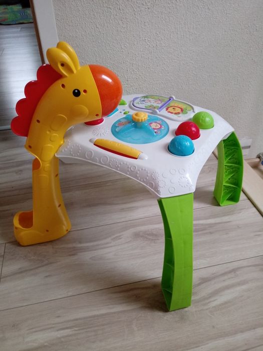 Stolik edukacyjny Fisher Price stoliczek żyrafki