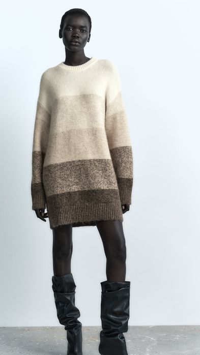 Сукня-светр Zara, трикотажна мінісукня