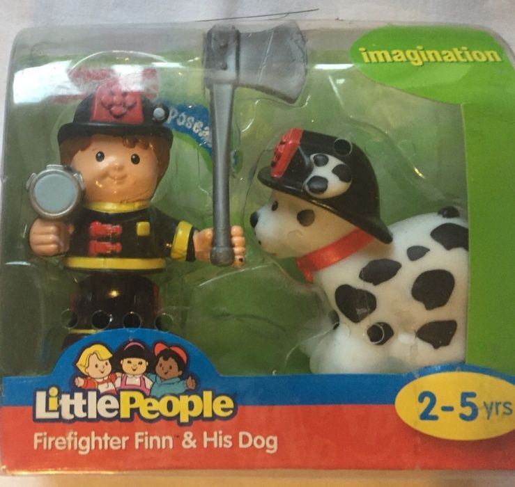 Набор little people пожарный и собака