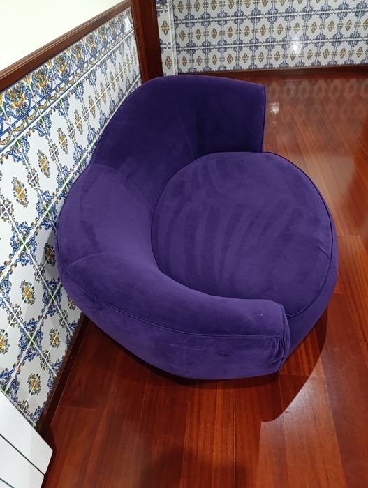 Sofá Roxo oval /redondo