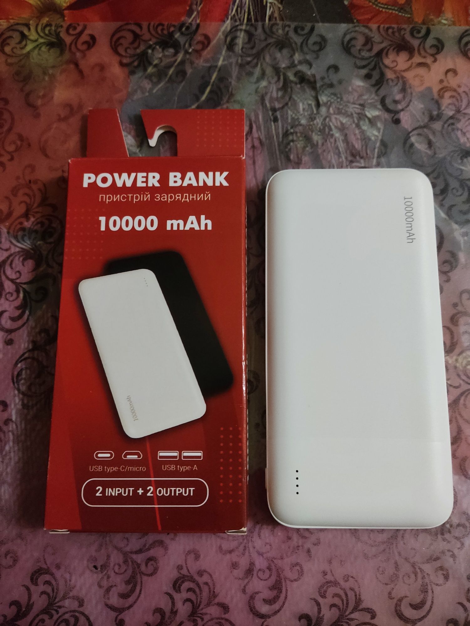 Power bank 10000 mAh. Белый. Лучший Павер банк в своей категории. 5+