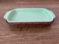 Pojemnik ceramiczny do zapiekania z koszyczkiem