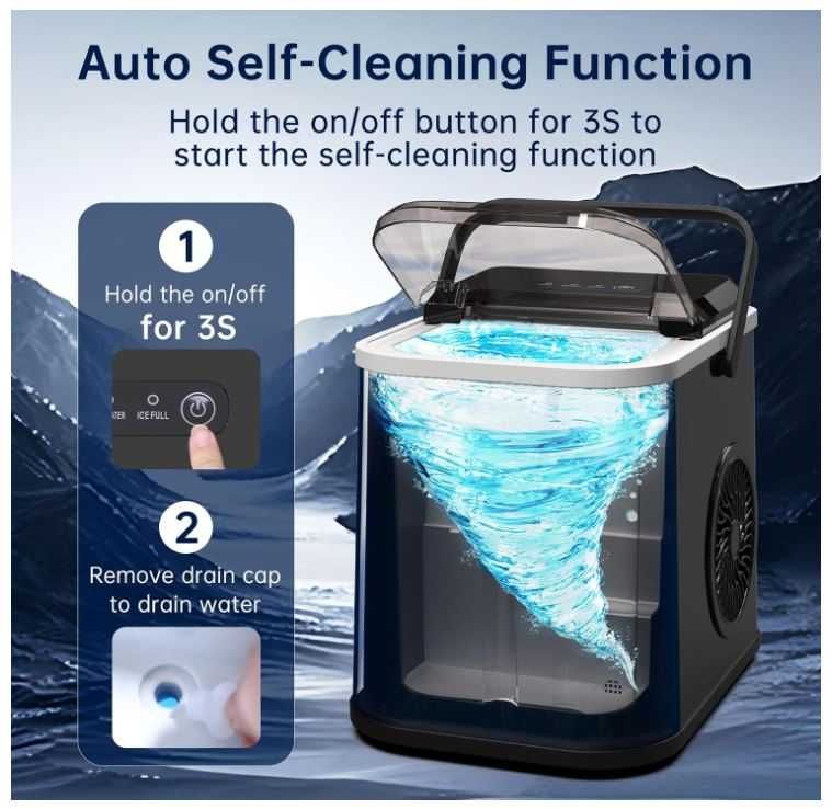 Kostkarka do lodu CORMIX 120W, kostki lodu w 6 minut