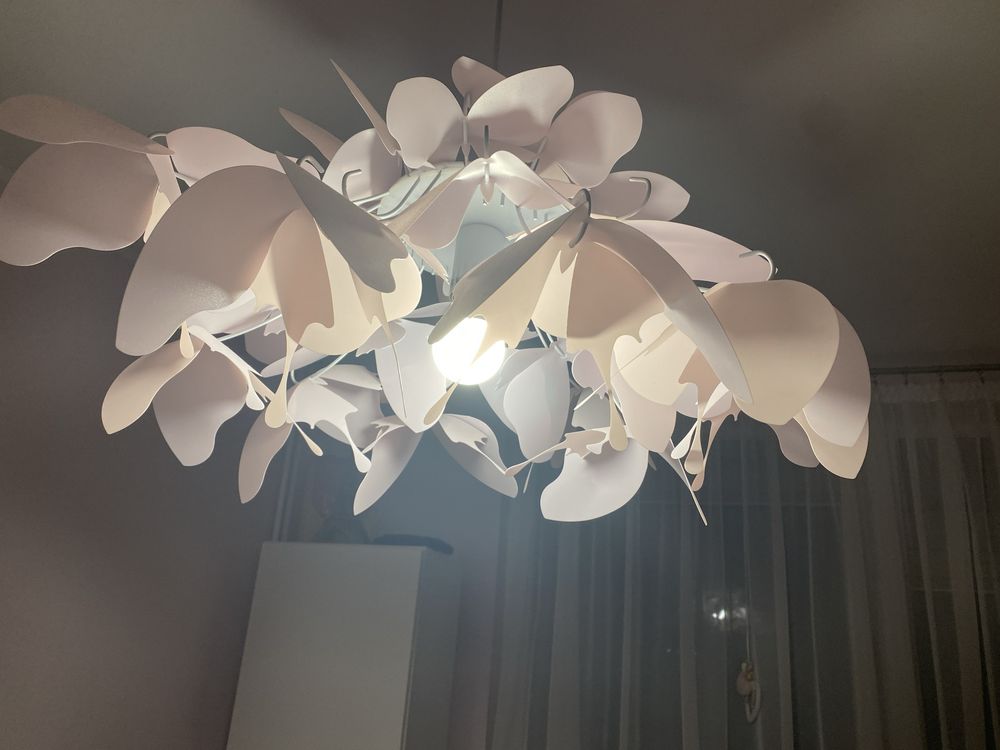 Lampa wisząca FARFALLA 1 x E27 różowa Light Prestige