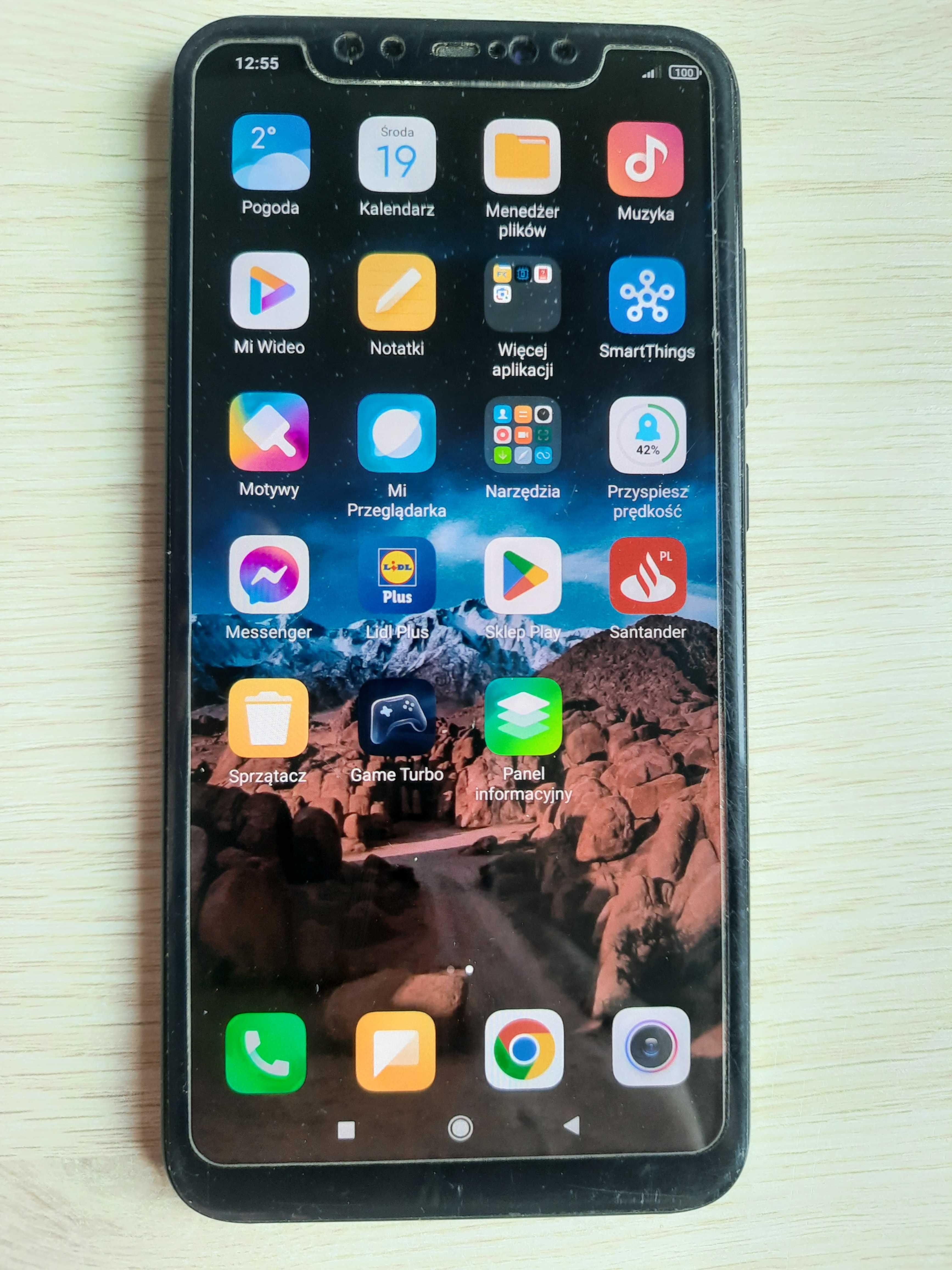 Telefon XIAOMI MI8 6/64 gb Czarny Miui Amoled 6.2 cala Xaiomi Mi 8