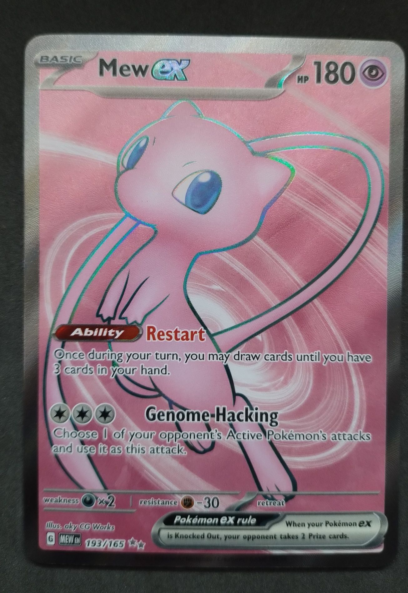 Karta pokemon Mew ex #193