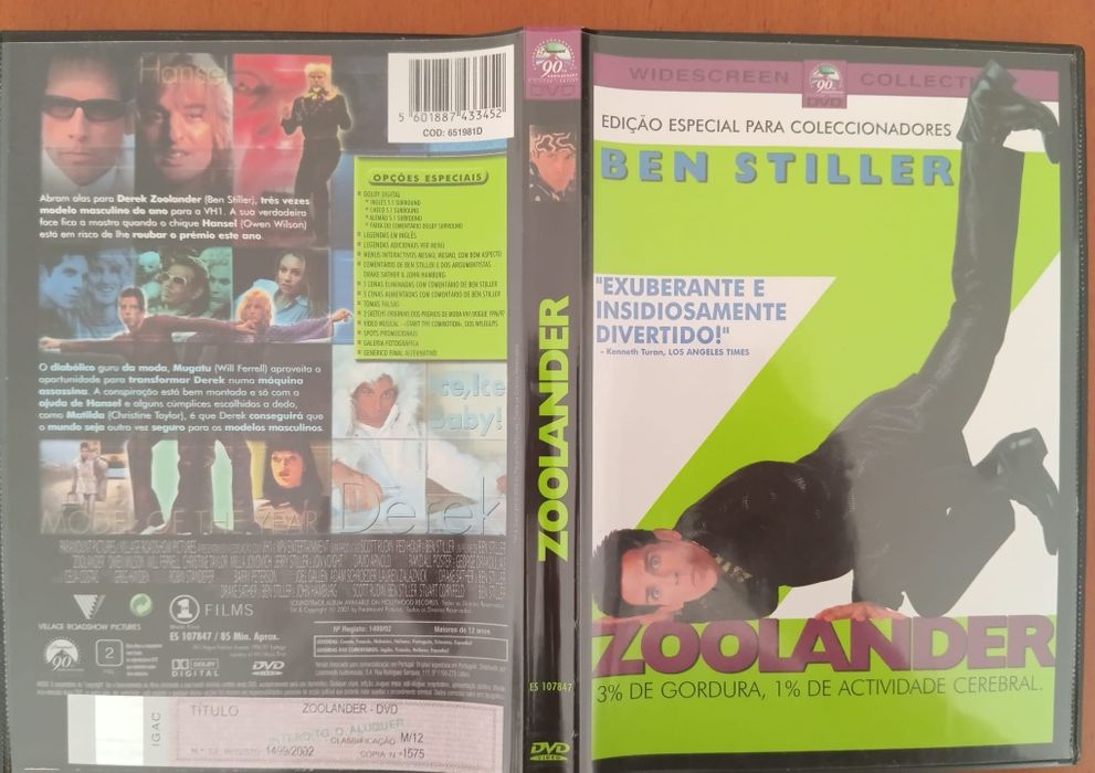 DVD zoolander. .
