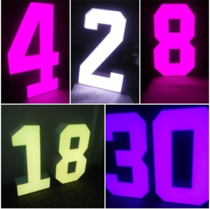 Wynajmę cyfry ledowe 0,1,2,3,4,5,6,8