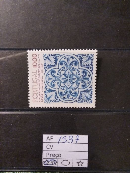 1982 5° Séculos Do Azulejo Em Portugal SÉC XVII Motivo 8 MNH **