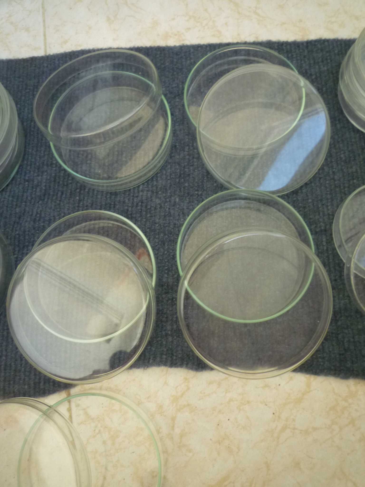 Placas de Petri  de vidro borosilicato 100mm,  80 mm, 70 mm