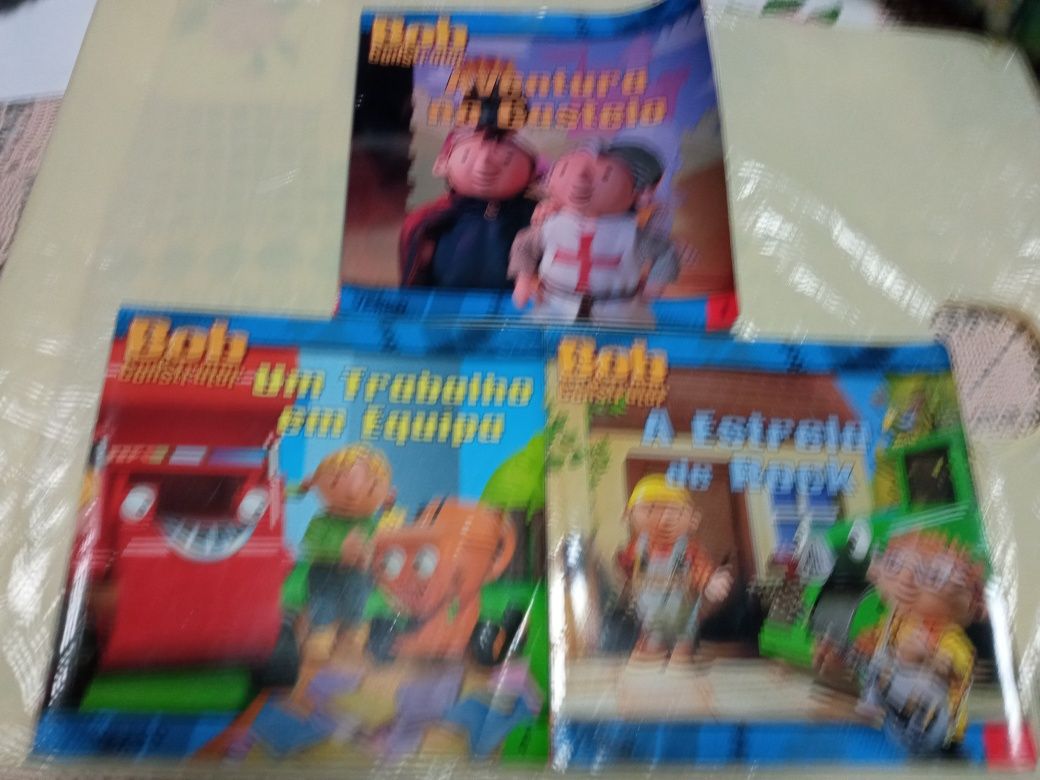 Conjunto de três livros do Bob o Construtor